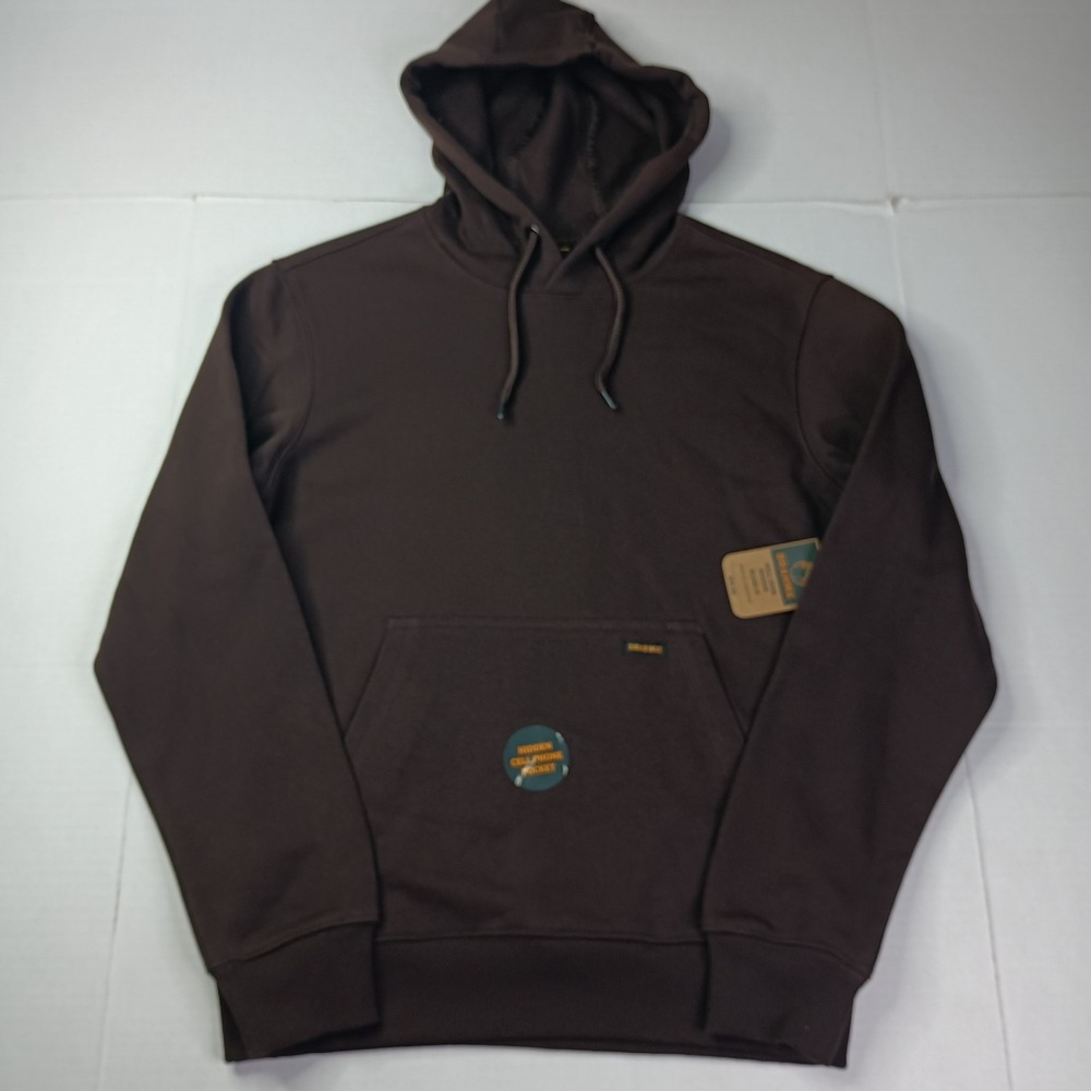 Brahma Pullover Hoodie Men's Size S Small Brown Relaxed Fit Sweatshirt‎